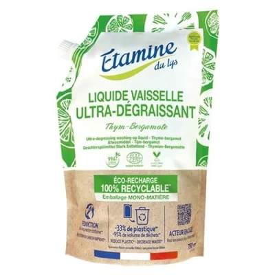 Image de Etamine du Lys Liquide Vaisselle Ultra Dégraissant Thym Bergamote Doypack 750ml