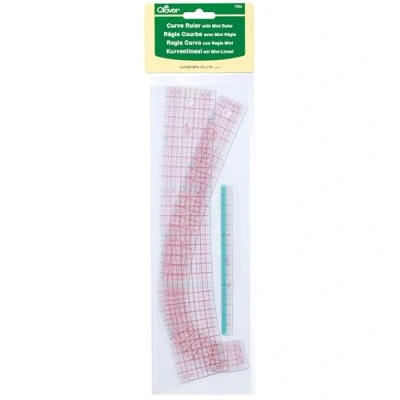 Image de Clover Règle incurvée CL7704, Plastique, Colourful, taille unique