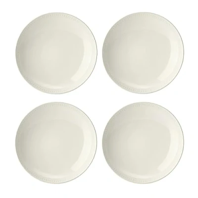 Image de Mikasa Cranborne ensemble de bols, 4 bols en grès crème, grands à dîner 24 cm, résistants au micro ondes et lave vaisselle
