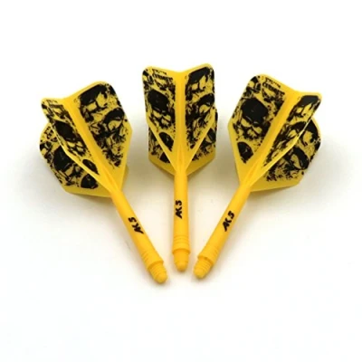 Image de CUESOUL Rost Personnalisé Intégré Dartpfeile Schäfte Arbres Et Fléchettes Vols Moyen, Ensemble De 3 Modèles Schädel (CSAK 5KL9)