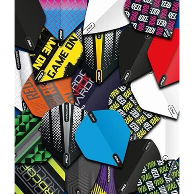 Image de RED DRAGON Bargain Assorted Dart Flights 25 Sets