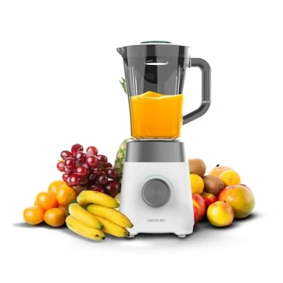 Image de Cecotec Mixeur Power Black Titanium 1300Max W. 1300 W, 2 vitesses, 4 lames avec revêtement en titane noir, pichet de 1,5 L, fonction d&#039;impulsion pour déchiqueter et pulvériser, pic à glace