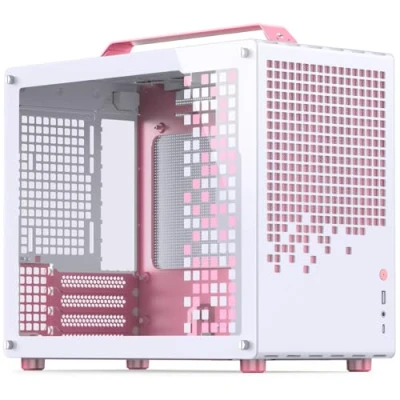Image de Jonsplus MATX Handle Case Z20 White Pink