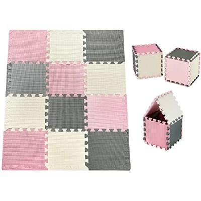 Image de Moby System Tapis Puzzle pour bébé 120 cm x 90 1,2 sans Odeur Grand garçons et Filles de Jeu polluants
