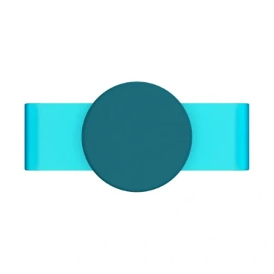 Image de PopSockets: PopGrip Slide Non Adhesive Phone Grip &amp; Stand with a Swappable Top for iPhone 11 Pro Max Silicone Case Turbo Ice
