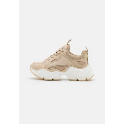 Image de Buffalo Binary Baskets basses, Femme, Taille: 38, Cream Polyuréthane