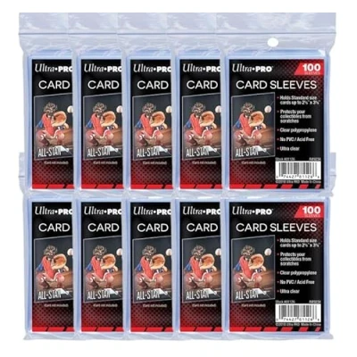 Image de Ultra Pro 1000 Soft Sleeves 10 Packs, Plastique