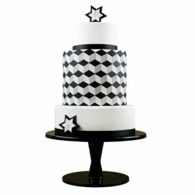 Image de PME Multicutter géométrique pour gâteau Diamant, Taille Moyenne, 2,5 cm, Plastique, Blanc, m