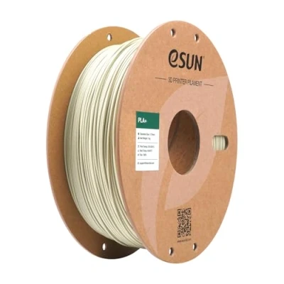 Image de eSUN Filament PLA+ 1.75mm, d’Impression 3D PLA Plus, Précision Dimensionnelle +/ 0.03mm, Bobine de 1KG (2.2 LBS) pour Imprimantes 3D,Kaki Clair