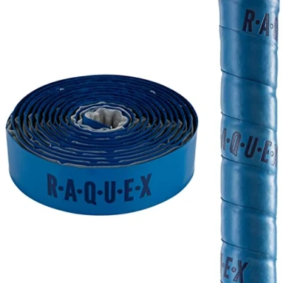 Image de Raquex Grip adhésif molletonné en PU pour Crosse de Hockey Ultra Collant, Doux et Absorbant. Dos Auto adhésif. Extra Long (Bleu)
