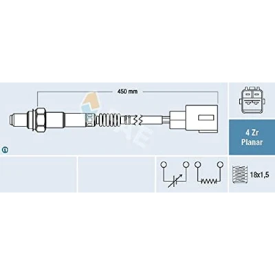 Image de FAE 77457 Sonde lambda TOYOTA: Corolla IX 3/5 portes, Auris 5 portes