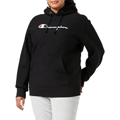 Image de Champion Reverse Weave Pullover Sweatshirt à capuche Femme Noir L