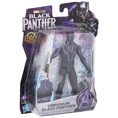 Image de Marvel Hasbro, Black Panther, Studios Legacy Collection, Figurine de Panther Vibranium en échelle 15 cm à partir 4 Ans et Plus, Multi Color E1360