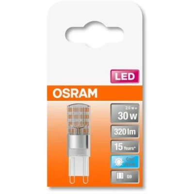 Image de Osram LED Lampe star spin 30 cl 2,6w / 827 g9 4058075432338 4058075432369 Eclairage