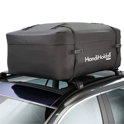 Image de HandiWorld HandiHoldall Extra Large 400 Litre Coffre de Toit Souple et Etanche; Sac Pliable avec Base Solide; Noir HHOLDALLWP400