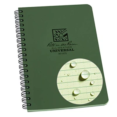 Image de Rite in the Rain Unisexe étanche d&#039;extérieur Carnet de notes Vert (Green) 4 ⅝ x 7 Inch