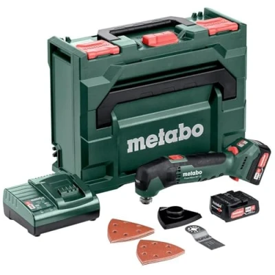 Image de Metabo PowerMaxx MT 12 613089500 Outil multifonction sans fil avec batterie 2 x Ah, tension de la V, design fin, lumière LED, accessoires inclus