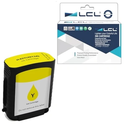 Image de LCL Cartouche d&#039;encre Compatible 82 C4913A (1 Jaune) Remplacement pour HP DesignJet Printers: 510/Designjet 500/500ps/500Plus/ 800/800ps/815/815mfp/820/820mfp