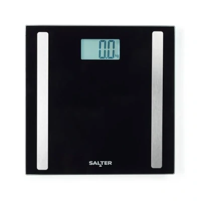 Image de Salter Pèse Personne Intelligent avec 17 Mesures Corporelles, Balance Capacité 180 kg, Mesure la Graisse, Masse Musculaire/Osseuse et IMC l&#039;application Health, Jusqu&#039;a 8 Utilisateurs, Noir