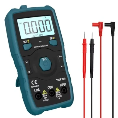 Image de HANMATEK Multimètre Numérique 6000 Comptes à Reconnaissance Automatique de Gamme avec Mesure tension et Courant CA/CC Résistance NCV Détection sans contact DM20