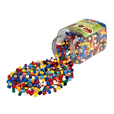 Image de Hama 8587 Loisirs Créatifs Pot 2300 Perles à Repasser Taille Maxi Vert