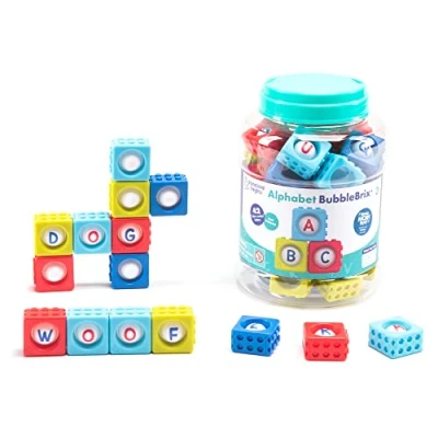 Image de Learning Resources BubbleBrix de l’alphabet , apprendre les lettres l’alphabet, jouet pédagogique à manipuler, bulles manipuler avec des lettres, partir 3 ans