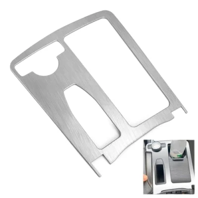 Image de QWORK® Cadre de Porte gobelet Console Centrale Voiture, Compatible avec Mercedes Benz Classe C W204 et E W212