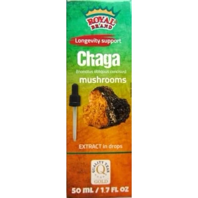 Image de Gouttes de teinture Chaga/Champignon Chaga/Mieux que les capsules champignons Chaga Haute dose/Gouttes d&#039;extrait liquide / 1,7 FL OZ 50 ml