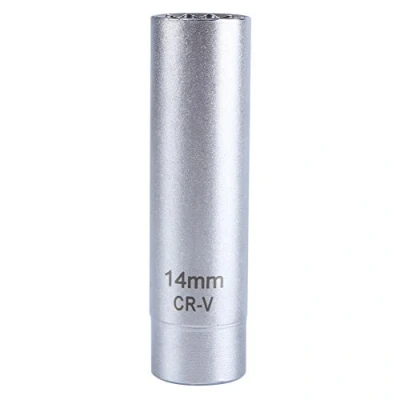 Image de Douille de Bougie 14mm,Fydun A6032 à 3/8&quot;, D&#039;Allumage, Spéciale pour Bougies, Clé Douilles Moteur Automobile 12 points