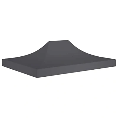 Image de vidaXL Toit de Tente Réception Toile Chapiteau Remplacement Escamotable Pavillon Jardin 4x3 m Anthracite 270 g/m²