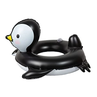 Image de Heless 111 Bouée de Natation pour poupées Motif Pingouin à Pois Taille 35 45 cm Le Bain dans la Piscine, lac et Baignoire, 111, Multicolore