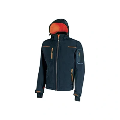 Image de U POWER FU187DB 4XL Chaqueta SOFT SHELL con capucha gama FUTURE modelo SPACE Deep Blue Talla