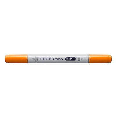 Image de COPIC Ciao YR16, Apricot, marqueur twin avec une pointe moyenne et pinceau