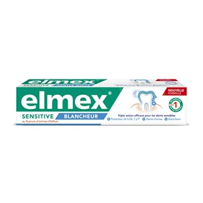Image de Dentifrice Elmex Sensitive Blancheur, 3 x 75 ml