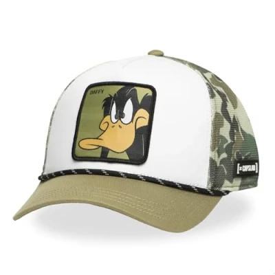 Image de Casquette trucker premium avec filet Looney Tunes Daffy Camo TU
