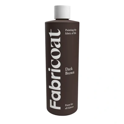 Image de Fabricoat Peinture Textile Restaurez ou Changez la Couleur de Tous les Textiles Peignez Directement sur le Tissu Transformez Tissus : Canapés, Abat jour (500 ml, Marron foncé)