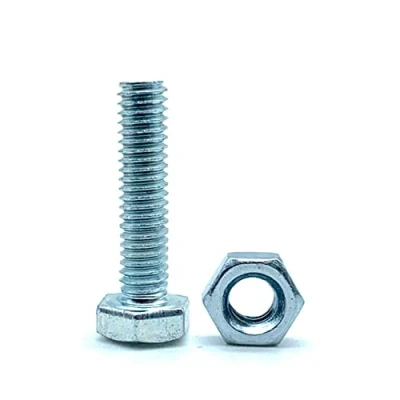 Image de DOJA Barcelona Boulon et Ecrou M6 40 Vis Tête Hexagonale avec Hexagonal x 60mm en Acier Galvanisé Boulons Écrous pour Visserie Service, à Métaux Hexagonale...