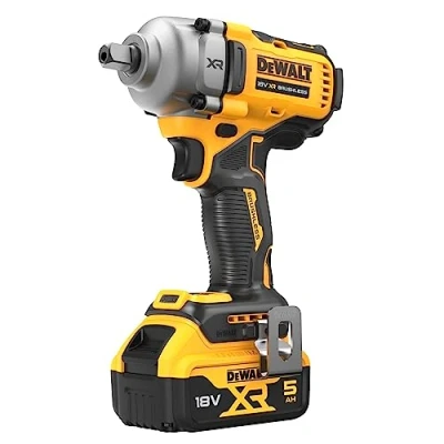 Image de DeWalt Boulonneuse à choc compacte 1/2’’ XR 18V 5Ah Li ion Brushless DCF892P2T QW