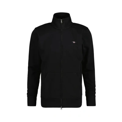Image de GANT REG Shield Sweat zippé, Homme, Taille: Large, Black