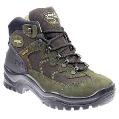 Image de Grisport Bottes de randonnée unisexe et ville chaussures renforcées imperméables Gritex anti dérapant 4S modèle 2024/25, Olive foncée en daim, 43 EU