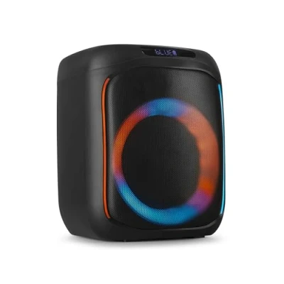 Image de Fenton Track160 Enceinte Portable Bluetooth Lumineuse 100 Watts, Batterie Longue Autonomie 10H, Facile à Transporter, Karaoké, Idéale pour Toutes Vos Soirées