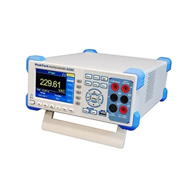 Image de PeakTech 4095 Multimètre de Bureau avec Interface LAN &amp; USB, True RMS (jusqu&#039;à 100 kHz), RS 232, 60 000 Counts, 1 million points mesure, Numérique Maximum 150 valeurs/sec.