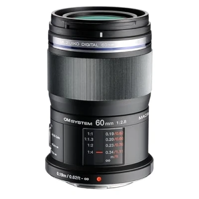 Image de Om SYSTEM Objectif M.Zuiko Digital Ed 60 mm F2.8, Zoom Standard, Compatible Tout Appareil Micro Quatre Tiers (Modèles Olympus D