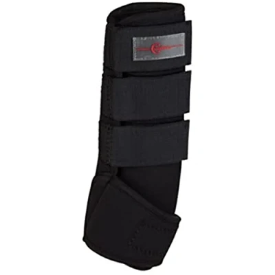 Image de Kerbl Protèges Tendons Synthétique Caoutchouc Set de 4 Noir Poney
