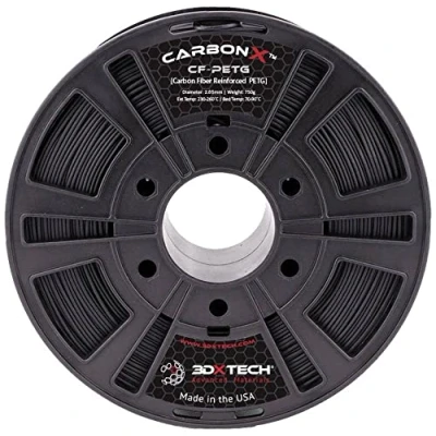 Image de 3D Xtech PTG3030750BK0 CarbonX™ CF Filament Composé PETG résistant aux produits chimiques 2.85 mm 750 g noir 1 pc(s)