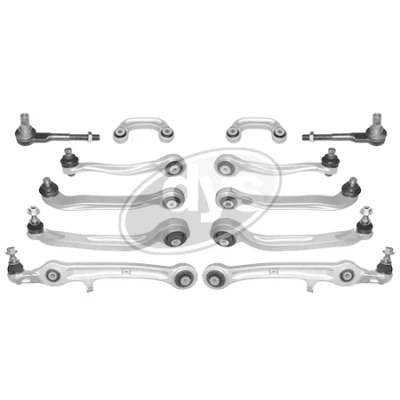 Image de DYS 29 21455 Kit de réparation, bras triangulaire barre oscillant transversal Essieu avant AUDI: A6 C6 Berline, Avant, Allroad