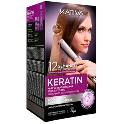 Image de KATIVA Kit Lissage Brésilien Végétalien Xpress Double Kératine