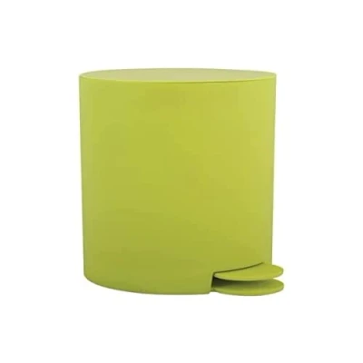 Image de MSV, Poubelle à cosmétiques Modèle Osaki, 3 litres, Couvercle, Pédale pour Toilettes Salles de Bain, Compact, Petit Espace, avec Récipient intérieur Amovible, Vert