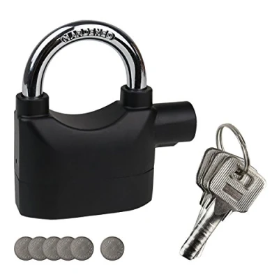 Image de HMF 3503 02 Cadenas Alarme, fonction d&#039;alarme, 110 dB, 9,8 x 7,1 3,35 cm, noir