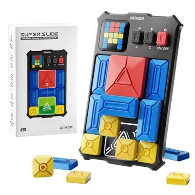 Image de GIIKER Super Slide Puzzle électronique Jeu de réflexion magnétique Noir Classique